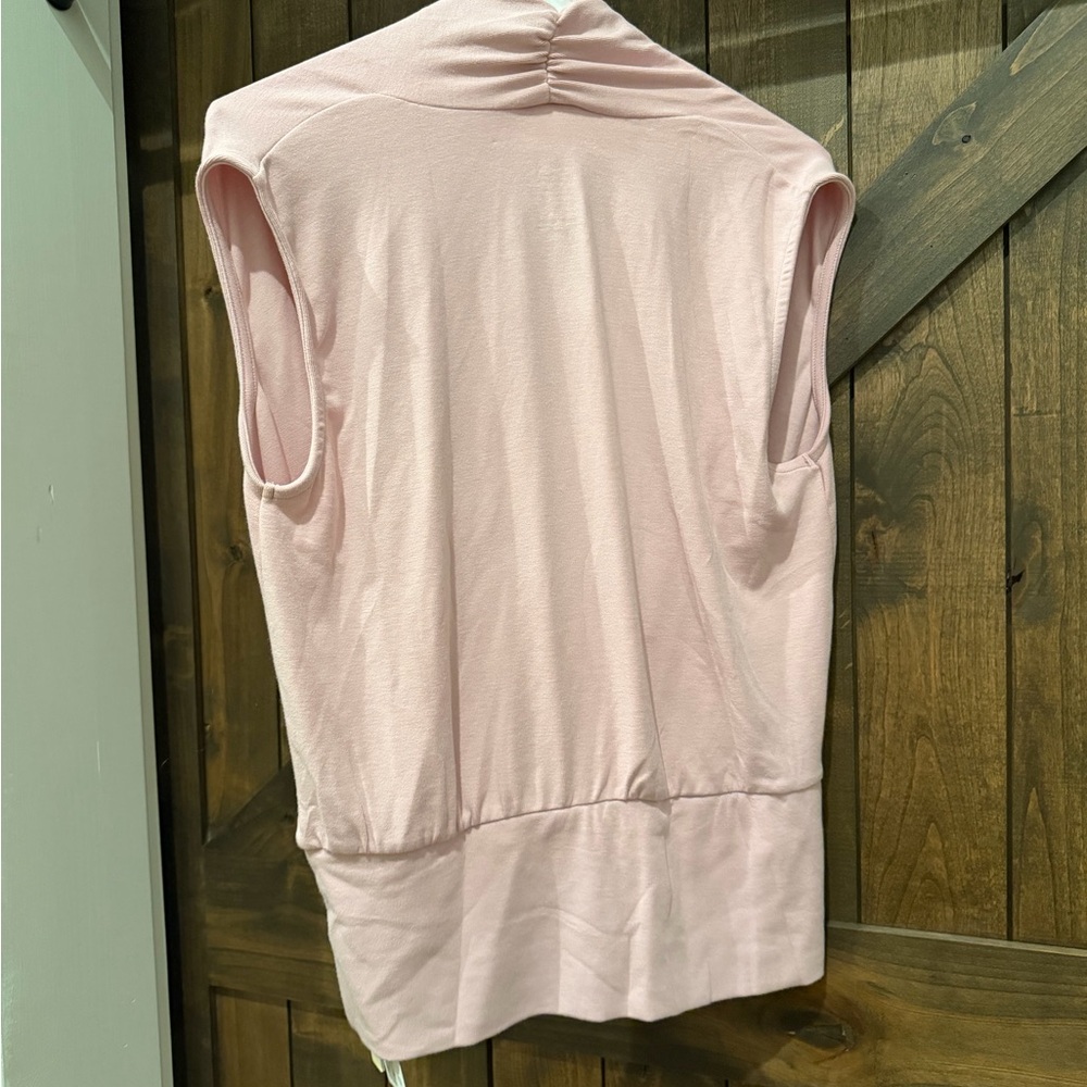 OGL Women's Soft Pink Drape Blouse NWT - Picture 3 of 5